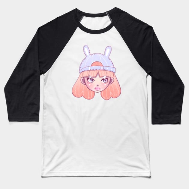 Ginger Bunny Girl Baseball T-Shirt by Alina.soul.notes